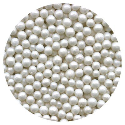 Pearl White Candy Beads Celebakes by CK Products 1 lb Bag